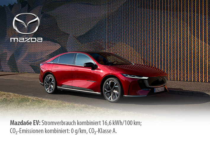 Sparen Sie bis zu 14,5 % beim Mazda6e Elektro!